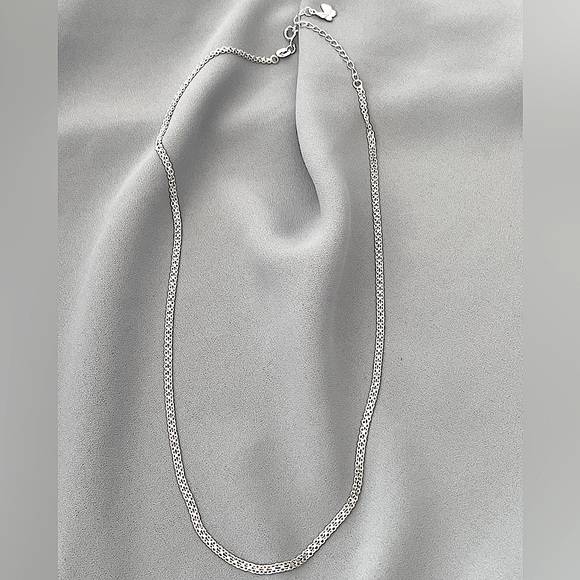 Solid 925 Bismark Chain Necklace - Picture 2 of 5